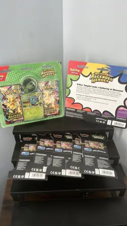 Lot of 2 Pokemon TCG ASCENDED HEROS + 5 MEGA EVOLUTION BOOSTER PACKS - Image 3