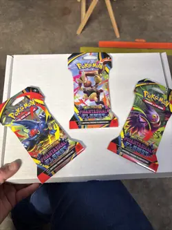 Lot Of 3: Pokemon TCG Phantasmal Flames Booster Pack New/Factory Sealed - Image 1