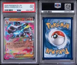 PSA9 2025 POKEMON EN PHANTASMAL FLAMES: MEGA CHARIZARD X EX 013 - Image 3