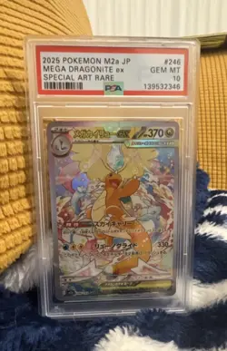 Pokemon TCG Japanese Mega Dragonite ex 246/193 SAR Gem Mint 10 - Image 1