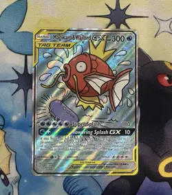 Pokemon Magikarp & Wailord GX 161/181 - NM - Sun & Moon Team Up (Full Art) - Image 1