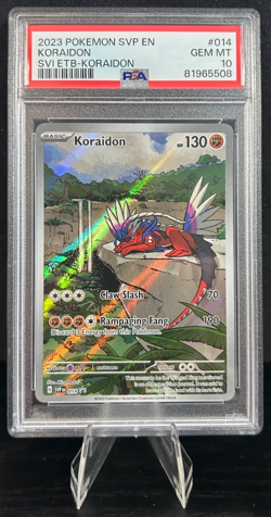 2023 POKEMON BLACK STAR PROMO SCARLET & VIOLET ETB SVP 014 KORAIDON PSA 10 - Image 1
