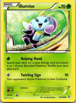 Illumise 18/160 - XY - Primal Clash Common Pokemon TCG NM - Image 1