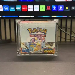 Pokemon TCG: Surging Sparks Booster Box - 36 Packs New Sealed with Acrylic Case - Image 1
