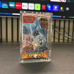 Pokemon TCG: Surging Sparks Booster Box - 36 Packs New Sealed with Acrylic Case - Image 3