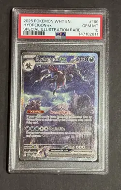 Pokemon Sv: White Flare Hydreigon ex Special Illustration Rare PSA 10 #169/086 … - Image 1