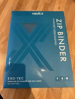 Vault X 9 Pocket Exo-Tec Zip Binder SV5 Pokemon Temporal Forces First Edition - Image 1