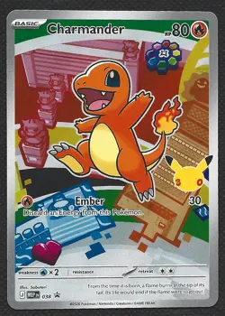 Pokemon Charmander MEP 038 First Partner Illustration Promo Light Play - Image 1