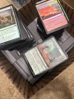 4000+ Magic the Gathering MTG Bulk Med Flat Rate USPS Box - Image 1