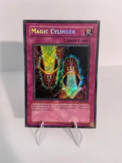Yugioh - Magic Cylinder - LON-104 - 1st Edition Secret Rare - Holo Bleed - MP - Image 1