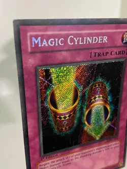 Yugioh - Magic Cylinder - LON-104 - 1st Edition Secret Rare - Holo Bleed - MP - Image 4