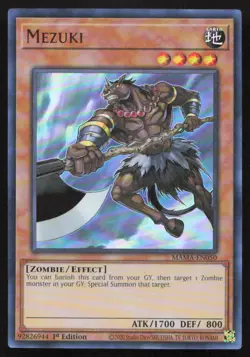 Yu-Gi-Oh TCG Magnificent Mavens #MAMA-EN050 Mezuki 1st Edition Ultra Rare NM - Image 1