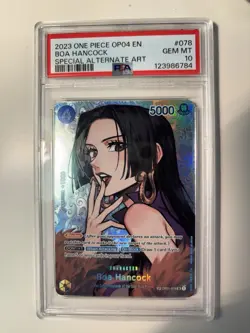 Boa Hancock SP One Piece English - Kingdoms of Intrigue (OP04-078) - PSA 10 - Image 1