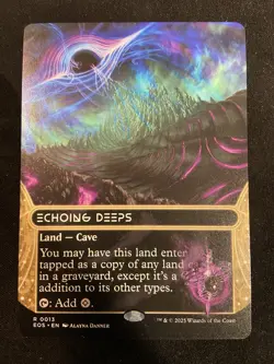 Echoing Deeps (0013) - Borderless R MTG Edge of Eternities: Stellar Sights NM/M - Image 1