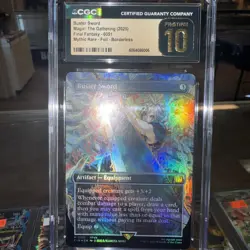 CGC 10 PRISTINE MTG FF Buster Sword Borderless FOIL 0351 - Image 1