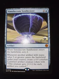 MTG **PROMO STAMPED** Simulacrum Synthesizer The Big Score - Image 1