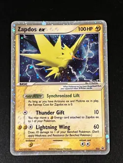 Zapdos ex Black Star Promo 033 MP/HP Pokemon Card Ex Era - Image 1
