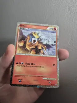 Entei HGSS20 Promo HeartGold SoulSilver Pokemon Card Holo Foil Rare MP - Image 2