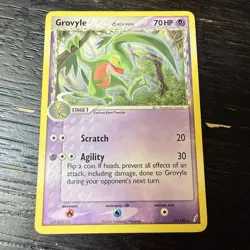 Pokemon Grovyle (Delta Species) Crystal Guardians 19/100 Light Play LP - Image 1