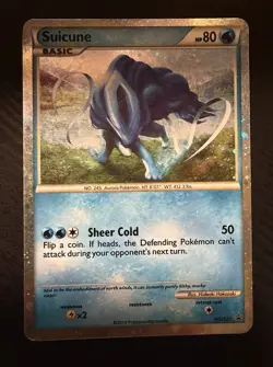 Suicune HGSS21 Holo Pokemon Heartgold & Soulsilver Suicune - Image 1