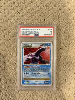 Pokemon Diamond And Pearl Great Encounters Palkia Lv. X 106/106 PSA 5 - Image 1