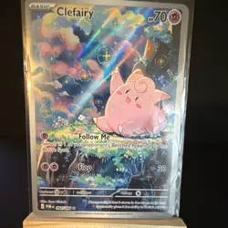The Pokemon Company Lillie's Clefairy ex Full Art Holo Sv09 184/159 Basic 190HP - Image 3