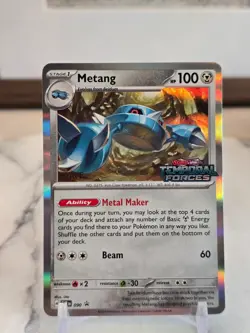 Pokemon TCG Metang (Prerelease) [Staff]090 Sv: Scarlet & Violet Promo Holo NM - Image 1