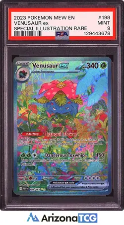 Pokemon 2023 Venusaur ex 198/165 SIR Scarlet & Violet 151 PSA 9 - Image 1