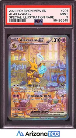 Pokemon 2023 Alakazam ex 201/165 SIR Scarlet & Violet 151 PSA 9 - Image 1