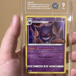 Pokemon TCG Gengar SWSH241 Lost Origin Black Star Promo Holo TAG 9 - Image 1