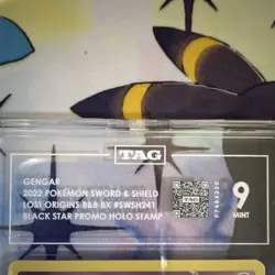 Pokemon TCG Gengar SWSH241 Lost Origin Black Star Promo Holo TAG 9 - Image 3