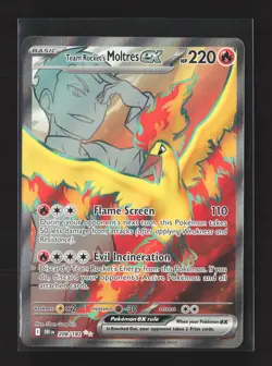 Pokemon Miscellaneous Cards & Products #208/182 Holo Team Rocket's Moltres ex - Image 1