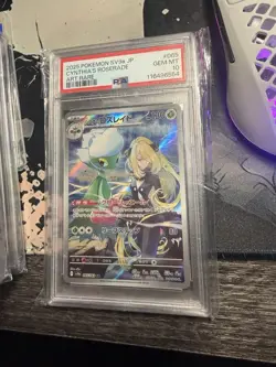 Pokemon TCG Cynthia's Roserade 065/063 Heat Wave Arena Art Rare Holo PSA 10 - Image 1