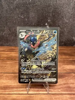 Greninja EX #132 SV Black Star Promo SIR Pokemon TCG Shrouded Fable Alt Art NM+ - Image 1