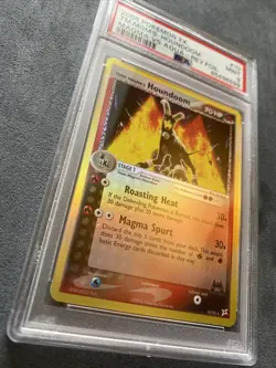 PSA 9 Pokemon TM Magma VS Aqua Magma's Houndoom Reverse Holo 10/95 - Image 2