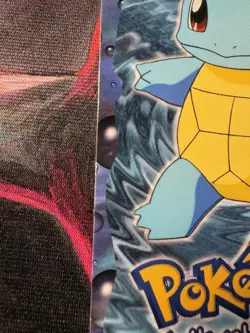 1999 Topps Pokemon Movie Edition #07 Squirtle Evolution Die-Cut #7 Blue Logo - Image 3