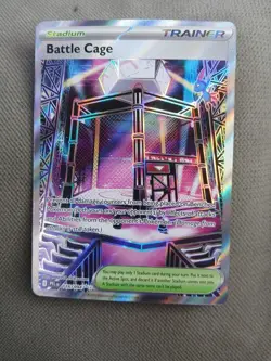 Battle Cage 116/094 Full Art Trainer Phantasmal Flames Pokemon TCG MINT - Image 1