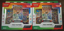 2x Pokemon First Partner Illustration Collection NEW - IN HAND - Image 1