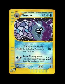 RARE 2002 Pokemon EXPEDITION REVERSE HOLO CLOYSTER 42/165! LP - Image 1