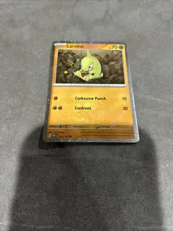 Pokemon TCG - Larvitar (Cosmo Holo) - [105/197] Obsidian Flames Swirl! - Image 1