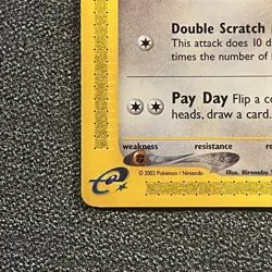 Meowth 121/165 - C Expedition - E Reader LP/NM - Vintage WOTC Pokemon TCG - Image 5