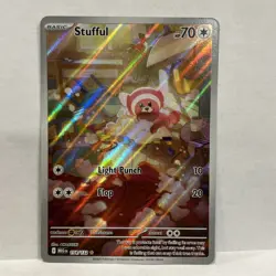 Stufful 154/132 Illustration Rare (IR) Full Art - Pokemon TCG Mega Evolution NM - Image 1