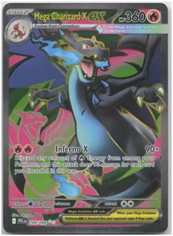 Mega Charizard X ex - 109/094 PFL ME02: Phantasmal Flames NM - Pokemon TCG - Image 1
