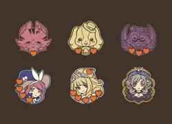 Madolche Chocolate Bordeaux Mana Moon Limited Edition Enamel Metal Dice Yugioh - Image 1