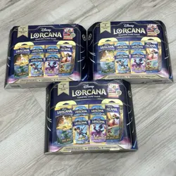 Disney Lorcana Costco Inklands Bundle Box Pirate Mickey Foil Promo New Lot Of 3! - Image 1