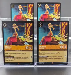 Disney Lorcana Gazelle - Ballad Singer 25/204 Whispers in the Well Rare 4 Cards - Image 1