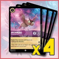 Disney Lorcana: 2024 Archimedes Exasperated Owl 39/204 x4 | Common - Image 1