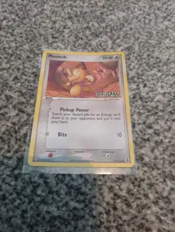 Pokemon TCG Meowth EX Delta Species 77/113 Reverse Holo Stamped Card - Image 1