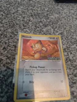 Pokemon TCG Meowth EX Delta Species 77/113 Reverse Holo Stamped Card - Image 2