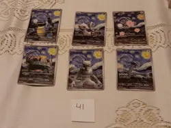 6 Starry Night Pokemon x Van Gogh Promo Card -Read Description - Image 1